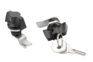 Drehriegel kompakt, mit Knebelbetätigung, Gehäusedurchmesser 22 mm Drehriegel kompakt, mit Knebelbetätigung, Gehäusedurchmesser 22 mm