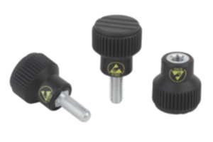 Rändelknöpfe antistatisch Rändelknöpfe antistatisch