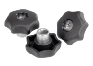 Sterngriffe mit Schnellspannfunktion Sterngriffe mit Schnellspannfunktion