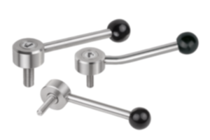 Spannhebel flach Edelstahl mit Außengewinde Spannhebel flach Edelstahl mit Außengewinde
