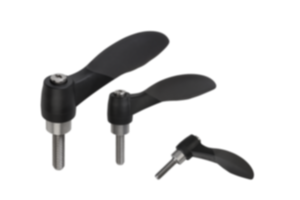 Klemmhebel 2K mit Außengewinde, Gewindeeinsatz Edelstahl - inch Klemmhebel 2K mit Außengewinde, Gewindeeinsatz Edelstahl - inch