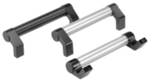 Rohrgriffe Aluminium abgewinkelt mit Aluminium-Griffschenkel Rohrgriffe Aluminium abgewinkelt mit Aluminium-Griffschenkel