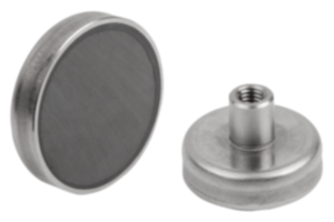 Norelem Magnete mit Innengewinde (Flachgreifer) aus NdFeB Norelem Magnete mit Innengewinde (Flachgreifer) aus NdFeB