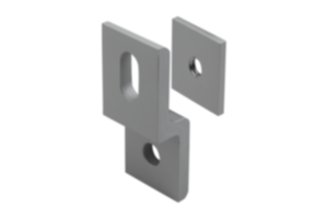 Halter für Flächenelemente (Gitterhalter) Halter für Flächenelemente (Gitterhalter)