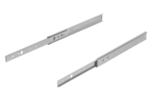 Teleskopschienen Stahl für Seitenmontage, Teilauszug beidseitig, Tragkraft bis 50 kg Teleskopschienen Stahl für Seitenmontage, Teilauszug beidseitig, Tragkraft bis 50 kg