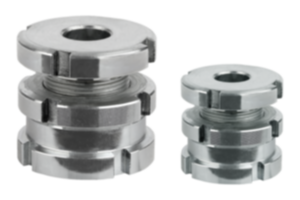 Höhenverstell-Elemente niedrige Ausführung mit Kontermutter Höhenverstell-Elemente niedrige Ausführung mit Kontermutter