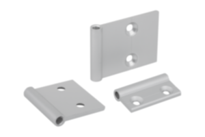 Scharnierhälften Aluminium, innenliegend Scharnierhälften Aluminium, innenliegend