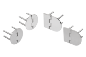 Scharniere aus Edelstahl mit Befestigungsschraube Scharniere aus Edelstahl mit Befestigungsschraube