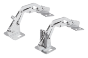 Scharniere Stahl innenliegend, Öffnungswinkel 110° Scharniere Stahl innenliegend, Öffnungswinkel 110°