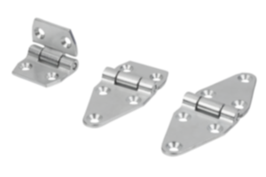 Scharniere aus Stahl, wartungsfrei Scharniere aus Stahl, wartungsfrei