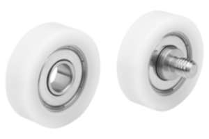 Führungsrollen Kunststoff zylindrisch ohne und mit Bolzen Edelstahl Führungsrollen Kunststoff zylindrisch ohne und mit Bolzen Edelstahl