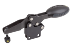 Schnellspanner antistatisch horizontal mit senkrechtem Fuß und verstellbarer Andruckspindel Schnellspanner antistatisch horizontal mit senkrechtem Fuß und verstellbarer Andruckspindel