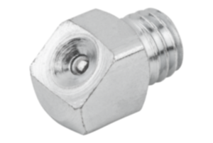 Trichter-Schmiernippel - gerade - Stahl verz. - Typ D1 - DIN 3405 C Trichter-Schmiernippel - gerade - Stahl verz. - Typ D1 - DIN 3405 C