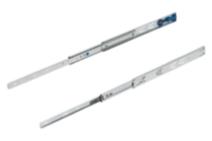 Teleskopschienen Stahl für Seitenmontage, Vollauszug, Tragkraft bis 35 kg Teleskopschienen Stahl für Seitenmontage, Vollauszug, Tragkraft bis 35 kg